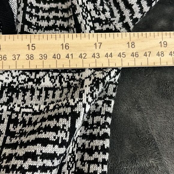 belldini cardigan womens Size petite Small belted Duster Knit striped Sweater - Picture 10 of 11